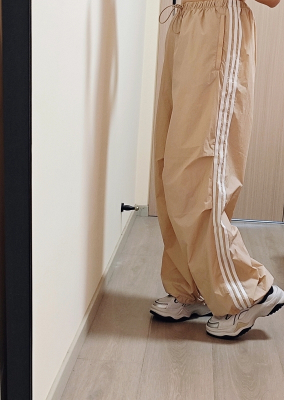 Adidas Trefoil Quick-Drying Pants Loose Casual Sports Long Pants Straight-Leg Women's Wide-Leg Pants Iy7252