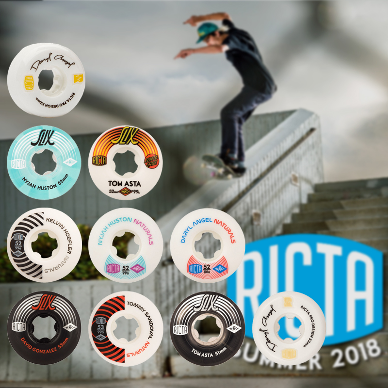 US imported Ricta high hardness professional skateboard action High-Elastic wheel basic skateboard shop members more favorable