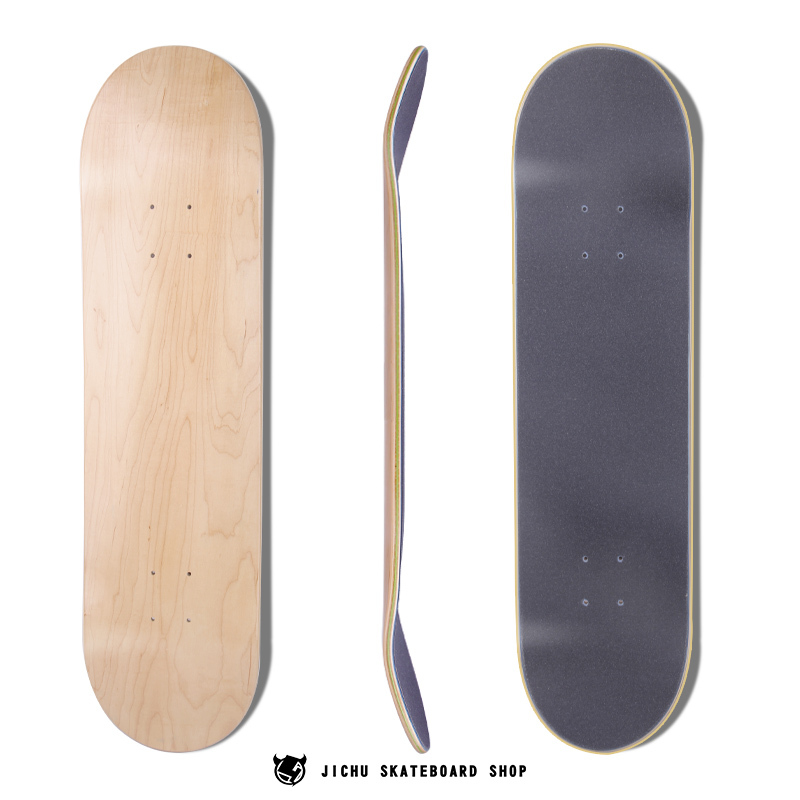 High Cost-Performance Canadian Maple Double-Camber Professional Skateboard Deck 8.0 Blank Deck with Sanding Included Basic Skateboard Shop