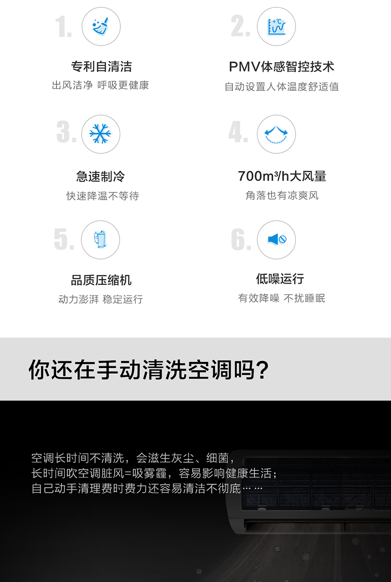 京东代下单、海尔 1.5匹 一级能效 变频冷暖 壁挂式卧室空调挂机 先行者 自清洁 2388元包安装（京东价2688） 买手党-买手聚集的地方