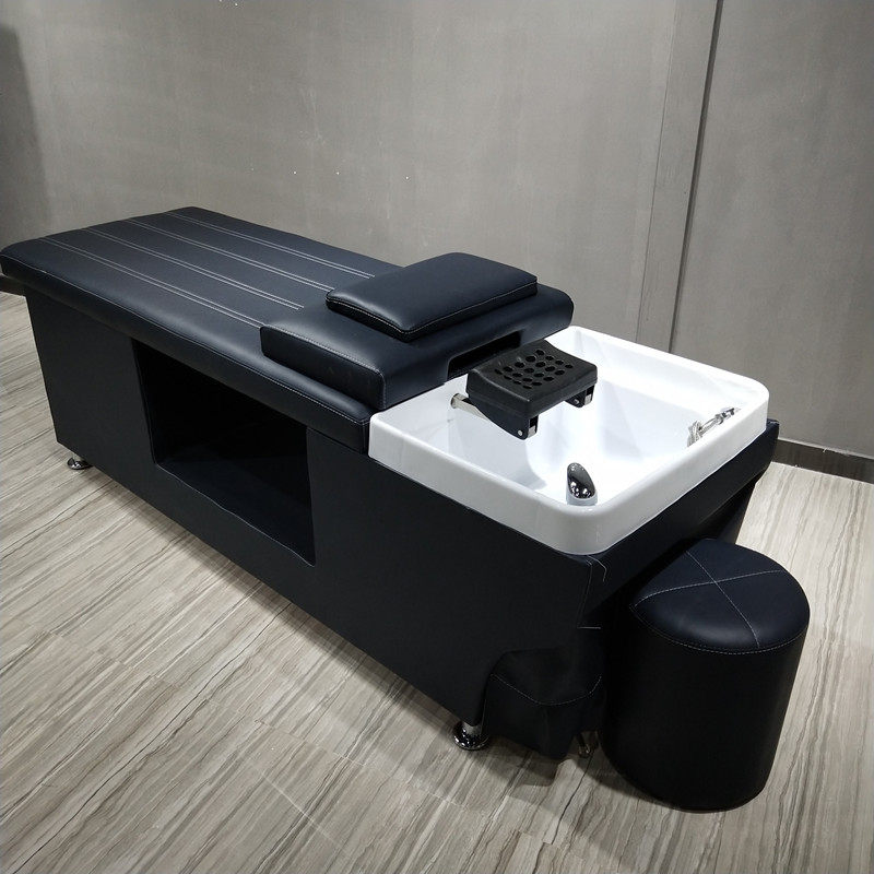 Thai massage shampoo bed hair salon special barber shop lying flat head soup head recuperation hair shampoo bed with water heater