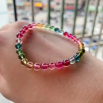 Flamboyant single circle about 5 2mm barcode 20456 live room offer quasi-high-end Tourmaline gemstone ball bracelet