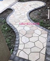 Style de jour Courtyard Shatter Décoration au sol Glittering Striding Stonetime Stone Walking Stone Garden Forest Landscape Irregular Paving Walking Trails