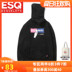 Esqueleto Tide cotton Hoodprint Edo đầu lấy nhung áo khoác. 