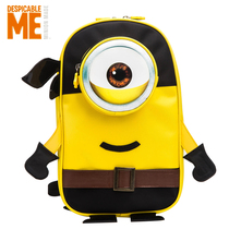Little yellow people childrens schoolbags secretly dad genuine cartoon kindergarten bag boys and girls backpack backpack
