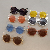 Childrens glasses sun glasses Boys and Girls cute little white rabbit sunglasses baby glasses children anti ultraviolet sun glasses
