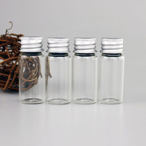 Aluminium cover glass bottle samples bottles Small number of storage tanks Chemical experiments Packaging Bottles 10 ml Loaded Liquids