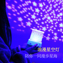 Automatic rotation with music starry sky light projection night light Childrens creative luminous toys Romantic starry sky projector