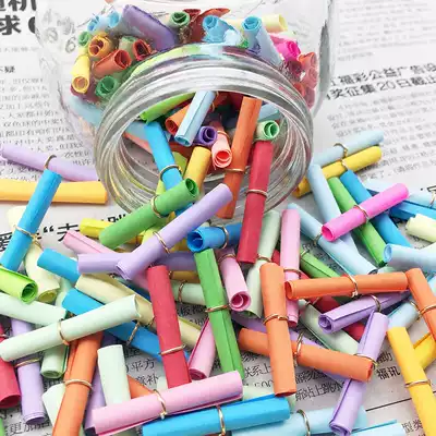 A pack of 1000 mini wishing rolls, toilet paper, drift bottles, color small stationery, wishing bottles, accessories, wish notes
