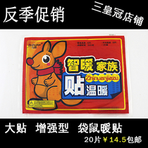 20 pieces of warm baby stickers kangaroo big hair hot stickers warm stomach posts warm old man carry warm bag