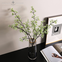 vingahome European-style light lavish emulated flower pearl fruit swing piece living room table flower bouquet flower arrangement suit adornment