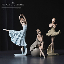 Nordic home ballet dancers girls small ornaments art creative office decorations room decoration