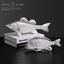 Nordic modern simple exquisite fish ornaments home accessories personality home living room study resin creative decoration