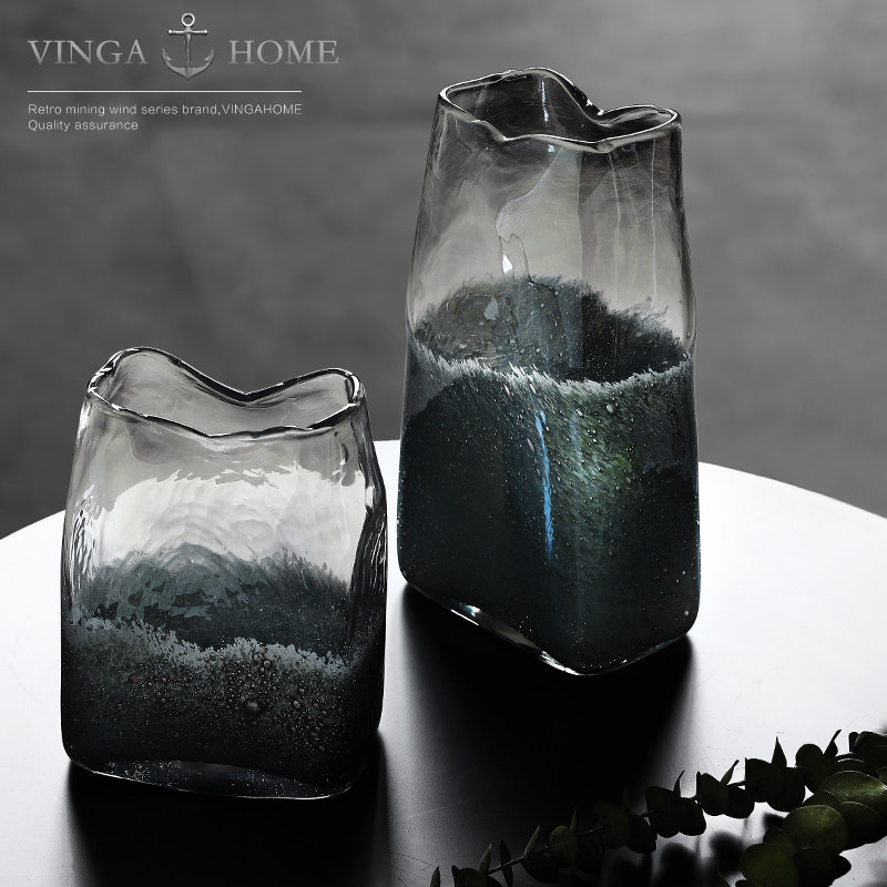 Modern minimalist light extravagant creative hydropony floral flower arrangement glass vase floral floral pendulum in the living-room Kitchen Adornment