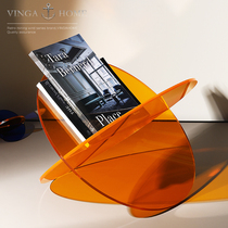 vingahome European-style art Pole minimalist Wind shelf Pendulum Creative Magazine Press Shelving home Decorative Goods