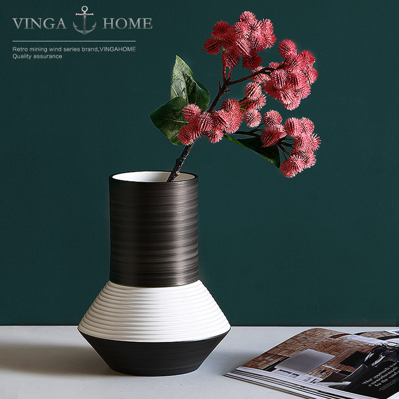 Nordic living room bedroom TV cabinet coffee table dining table simulation vase decoration hairy chestnut fruit potted fake flower decoration