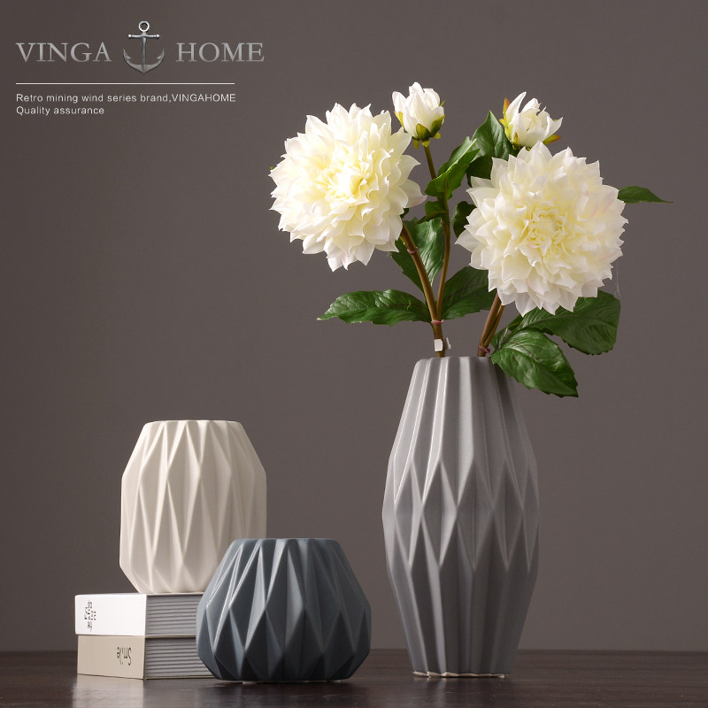 Nordic dry Flower Vase ornaments wedding hipster living room TV cabinet dining table flower arrangement ceramic home decorations