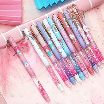 Net red shake sound Pen fairy magic wand pen Crystal quicksand liquid creative little fairy just pen cute ink bag pen