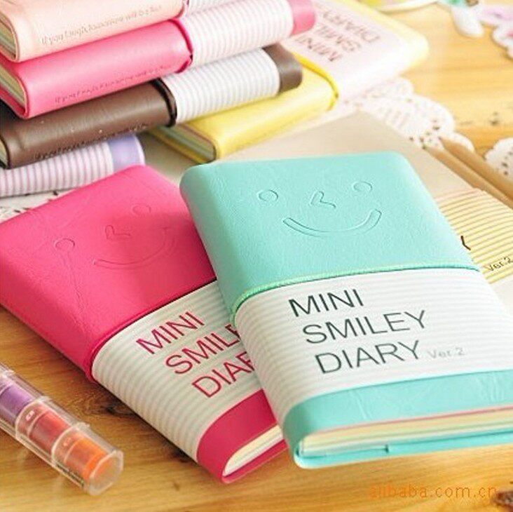 Leather notebook thick color page Creative noteponBusiness Portable pocket book