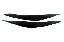 Suitable for BMW F10 F18 5 Series 520525535liL modified black resin eyebrow headlight eyebrow sticker