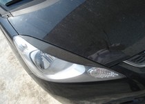 Suitable for 2009 Fit carbon fiber headlights Fit Eyebrows carbon fiber headlight headlight decorative strip modification stickers