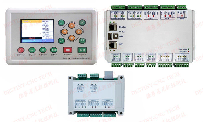 Zhiyuan ZY-2830 multi-head mutual shift CO2 laser machine control system three-head four-head laser control system panel