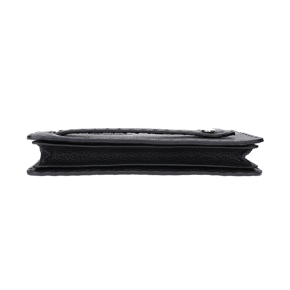 Fendi Fendi nam LY HỢP SLIM Black Series Leather Clutch Bag