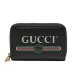 Gucci / Gucci màu đen cổ điển thương hiệu LOGO logo phụ nữ túi đựng thẻ tiền xu cầm tay - Chủ thẻ