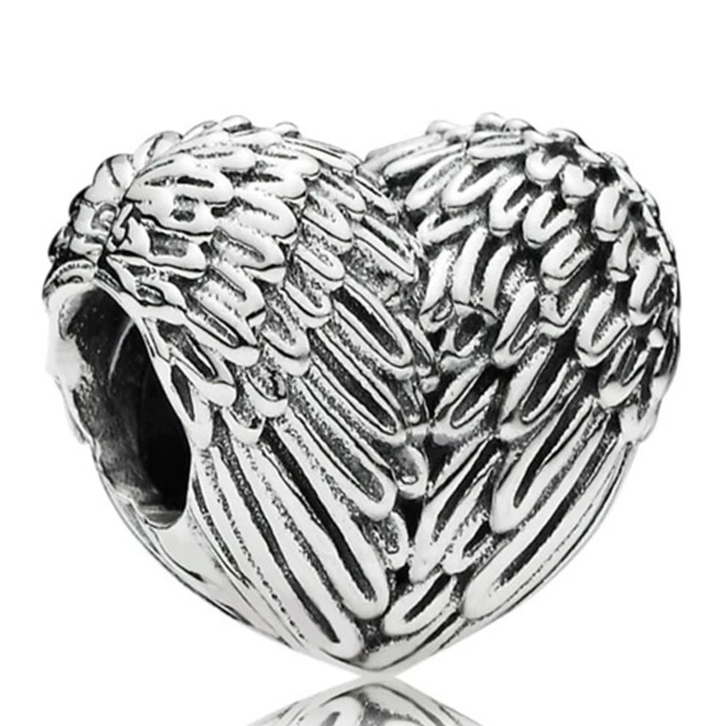 Пандора Пандора Ангел Wing Charm Heart Bead 791751