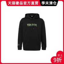 xxxtrenta black cotton letter printing large pocket men hooded sweater Hip hop ins tide brand Korean version