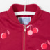 Màu hồng vui vẻ cherry patternprint in soi sáng dài tay cô gái áo khoác áo khoác 