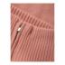 WDLS cam-màu hồng cổ cao cashmere len zippered hàng dệt kim của phụ nữ 