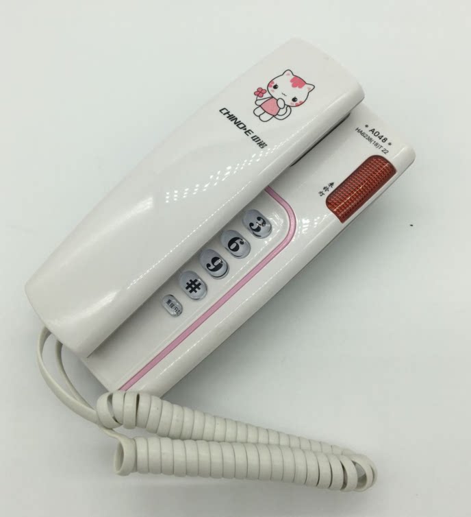 Zhongnuo A048 telephone cartoon telephone landline Small wall-mounted air-conditioning Home office Hotel KTV wired fixed telephone