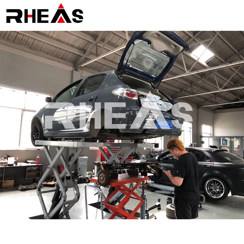 Underground small shear 2 meters auto repair lifting scissor lift manufacturers hot hydraulic flat shear car lift