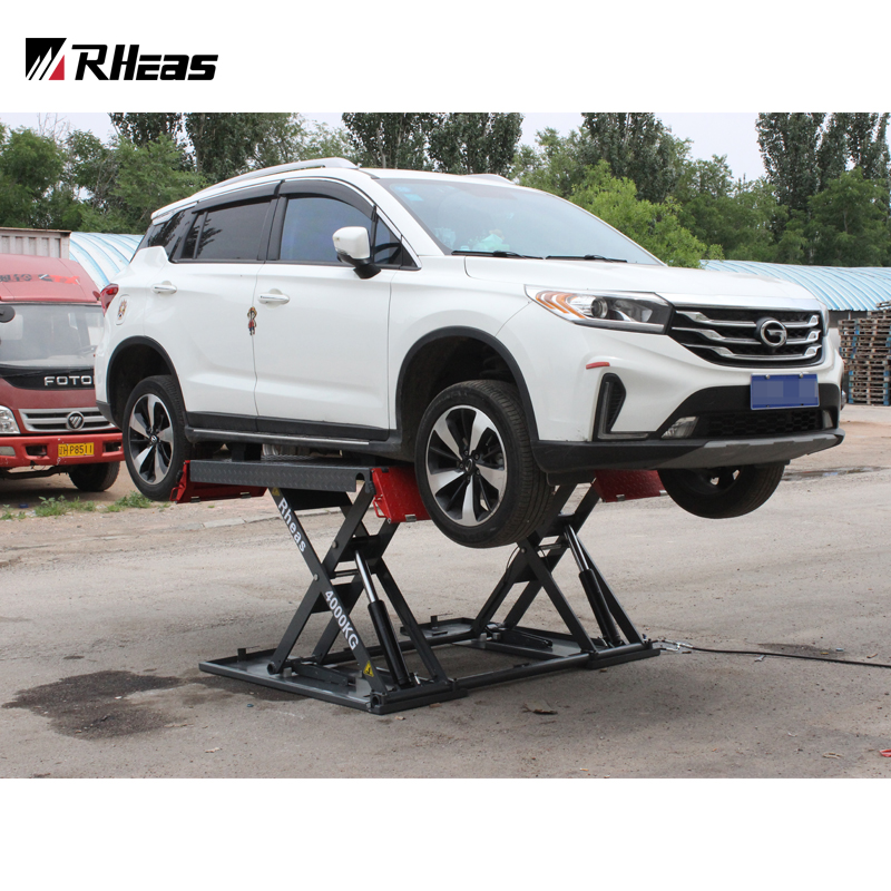 Car Lift Lifts 1 2 m 4 ton Baking Varnish Waterproof-free Dig Tank Waterproof Move Ultra Slim Cut