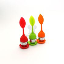 Foreign trade original single-tail goods silicone tea filter Tea separator Tea ball tea maker Tea filter leakage quick tea maker