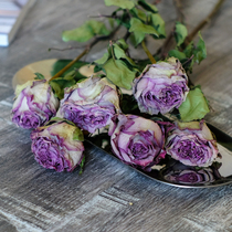 (Rose dried flowers)Real flower floral living room decoration European Tanabata Valentines Day gift bouquet handmade work