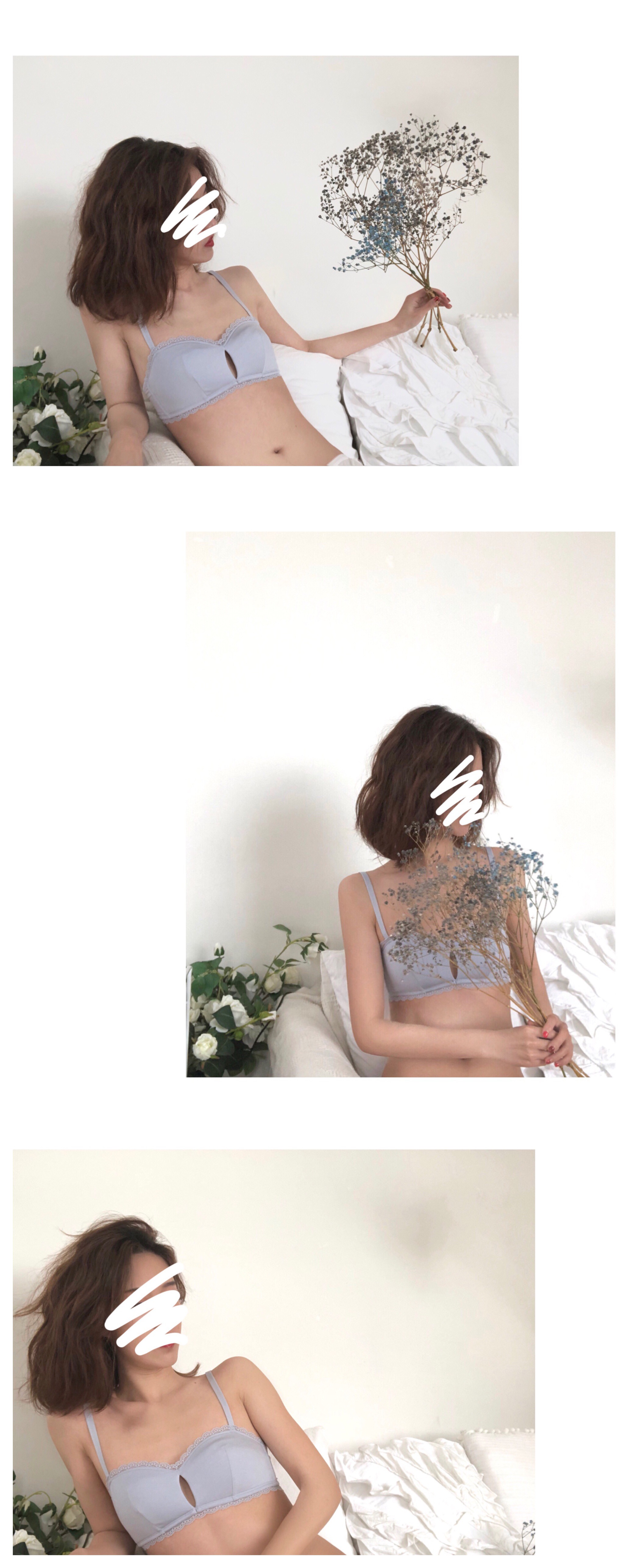 Cừu [Tình yêu hoa hồng] Áo ngực không vành (đơn & set) cô gái đẩy! quan lot nu
