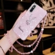 X27 Pink+Rabbit Model+Crystal Hanging Chain