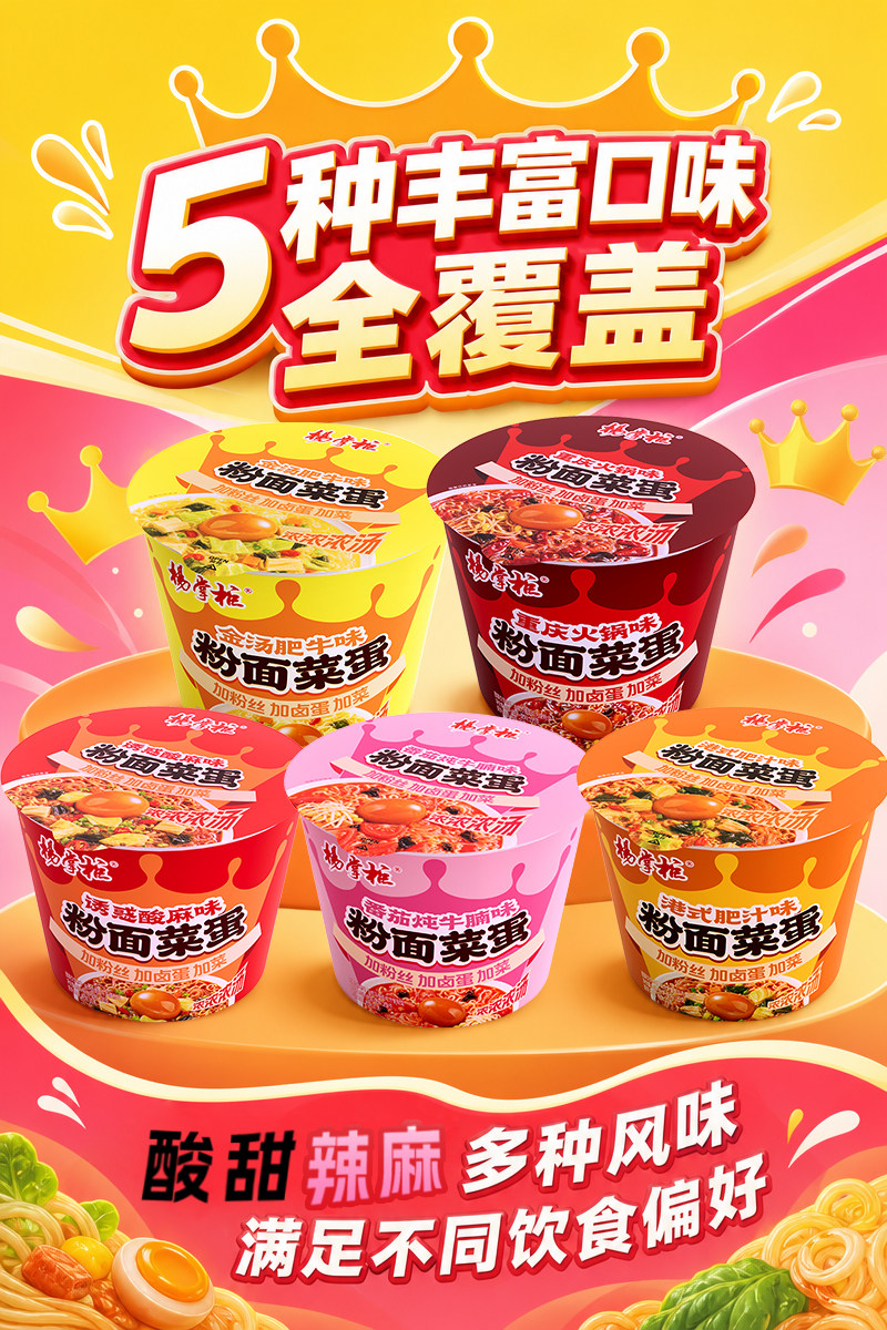 安享好物 安享E级泡面-杨掌柜金汤肥牛粉面菜蛋 国标 