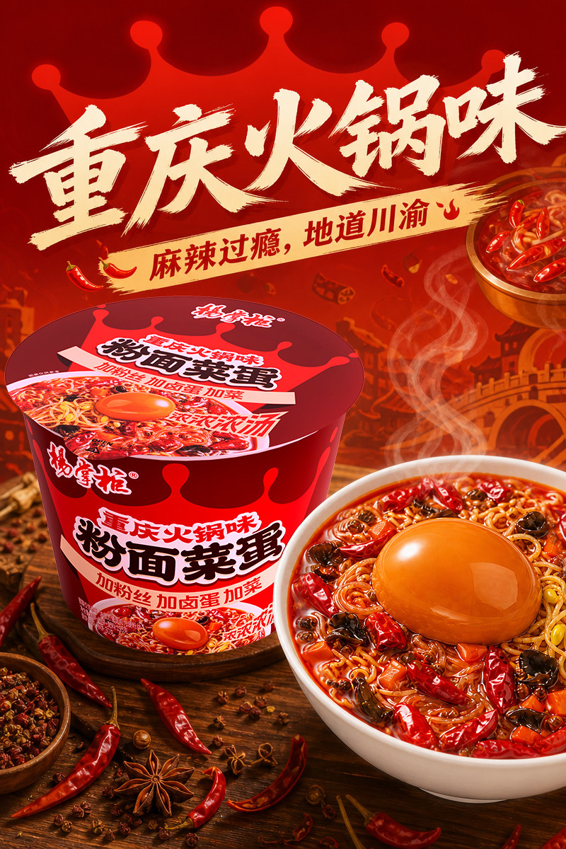 安享好物 安享E级泡面-杨掌柜金汤肥牛粉面菜蛋 国标 