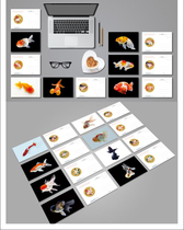 Goldfish butterfly Raptor postcard Strait bookstore randomly shipped a set of color picture mail collection