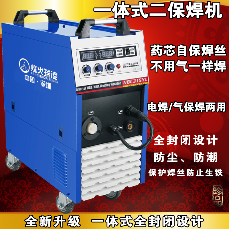 Fiery Reling Carbon Dioxide Gas Protection Welding Machine 315350 Two-piece integrated No gas 220v 380v Dual-use