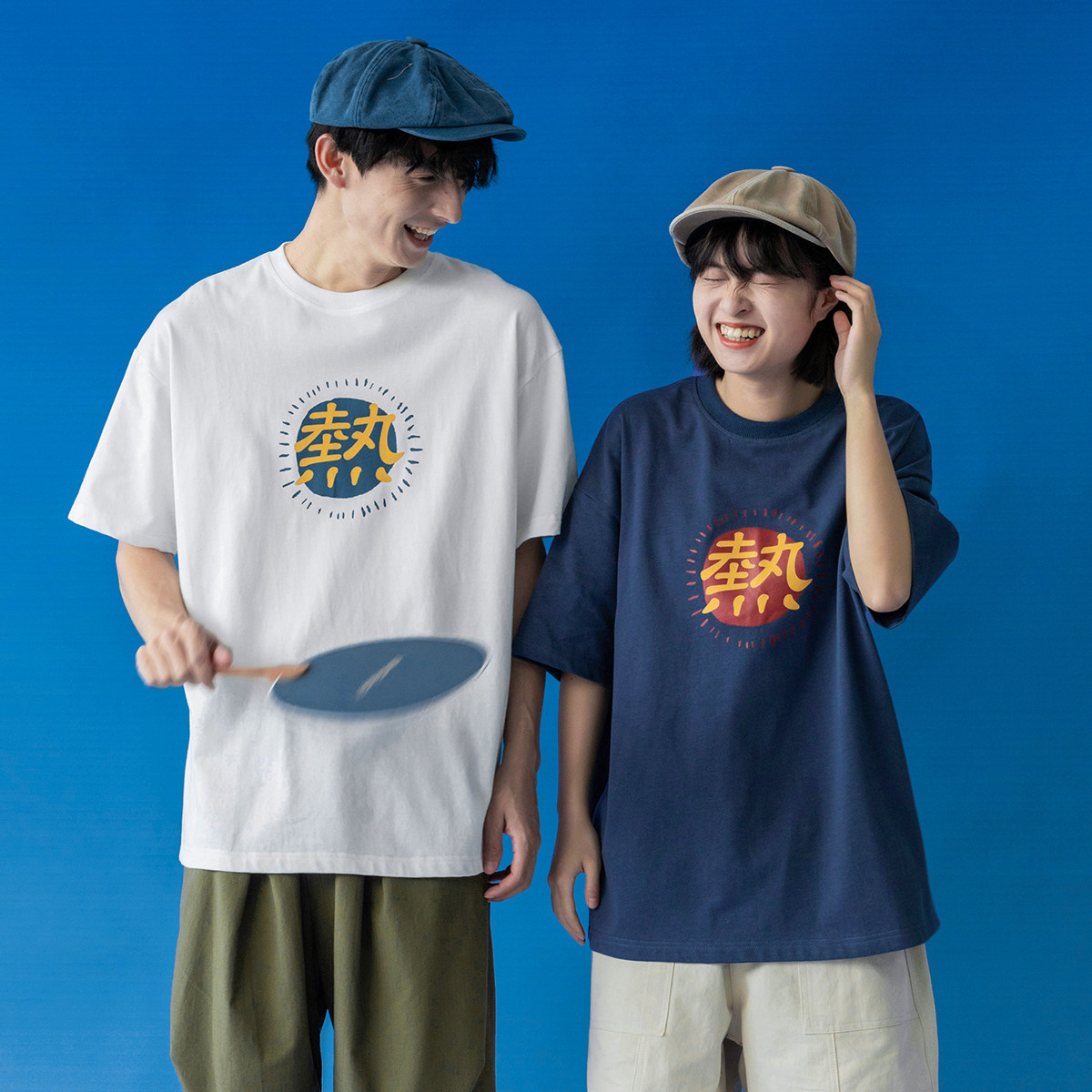 Mr Montmartre Hong Kong flavor retro hot T-shirt summer men and women couples loose BF wild round neck short-sleeved tee