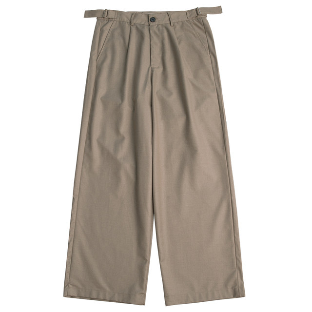 ທ່ານ Montmartre ປັບແອວແຂງສີ lazy Gorg suit pants ຍີ່ປຸ່ນ retro ວັນນະຄະດີບາດເຈັບແລະ trousers