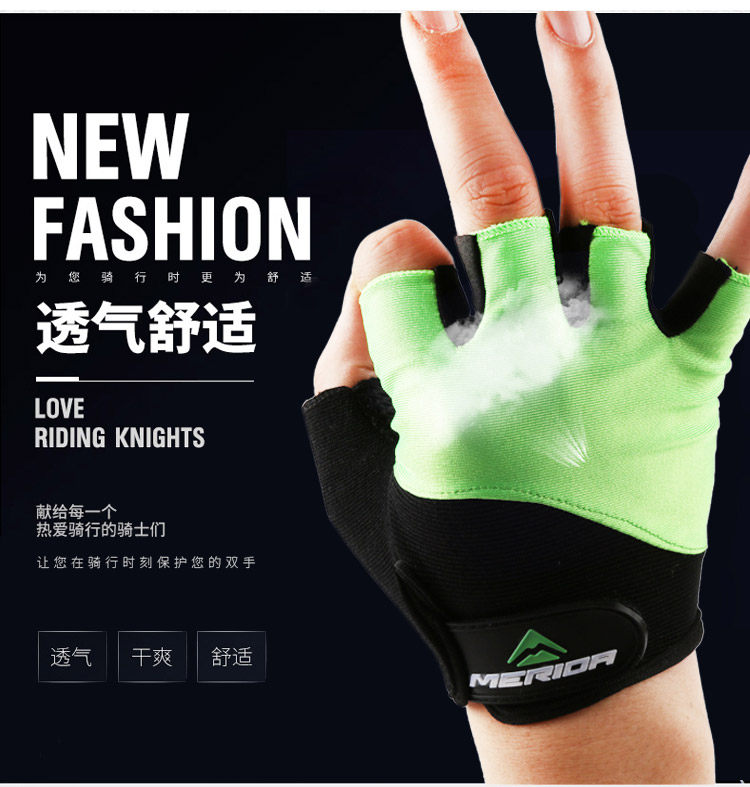 American Mountain Road Bike Riding Gloves Spring Summer summer and half short finger anti-slip breathable shock absorbing abrasion resistant gloves