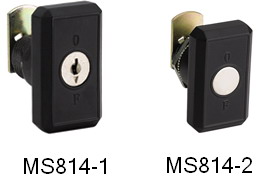 Square cam lock MS814-1 The square panel is rotated 60° to open or lock the door thickness 1-6mm