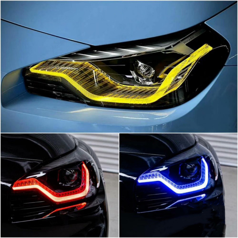 Suitable for Bmw 2 Series G42 G87 M2 M240I 220 225 230 Lemon Yellow Daytime Running Lights Golden Eyes Suitable for Bmw 2 Series G42 G87 M2 M240I 220 225 230 Lemon Yellow Daytime Running Lights Golden Eyes