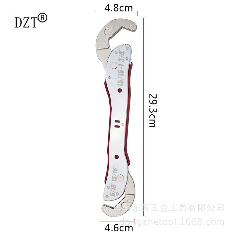 Magic all-purpose versatile multi-purpose 9-45mm hook-type faucet active wrench