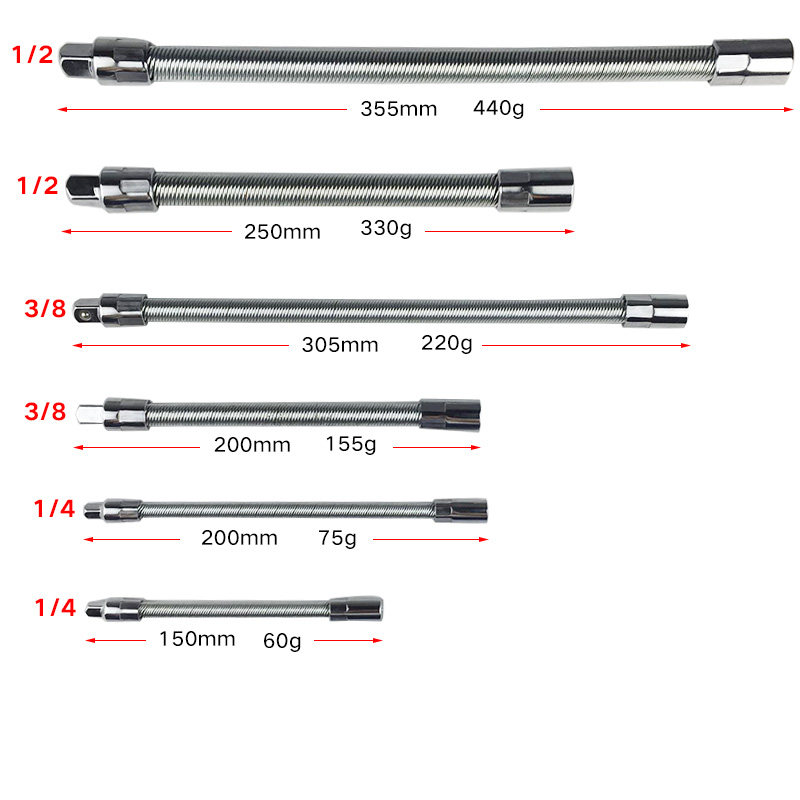 Universal metal universal flexible shaft batch head connecting lever multi-angle working multifunctional charging drill flexible shaft 1 2